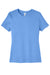 Bella + Canvas BC6400/6400 Womens Relaxed Jersey Short Sleeve Crewneck T-Shirt Carolina Blue Flat Front