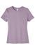 Bella + Canvas BC6400/6400 Womens Relaxed Jersey Short Sleeve Crewneck T-Shirt Light Violet Purple Flat Front