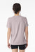 Bella + Canvas BC6400/6400 Womens Relaxed Jersey Short Sleeve Crewneck T-Shirt Gravel Pink Model Back