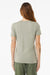 Bella + Canvas BC6400/6400 Womens Relaxed Jersey Short Sleeve Crewneck T-Shirt Thyme Green Model Back
