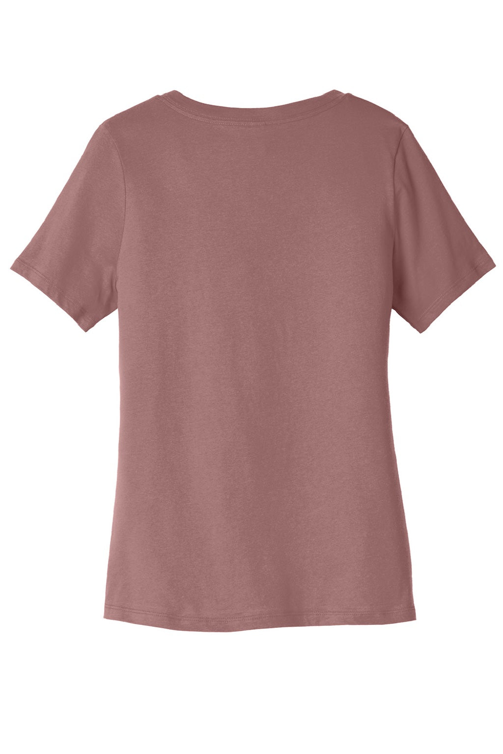 Bella + Canvas BC6405/6405 Womens Relaxed Jersey Short Sleeve V-Neck T-Shirt Mauve Flat Back