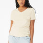 Bella + Canvas Womens Relaxed Jersey Short Sleeve V-Neck T-Shirt - Natural