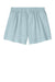 Bella + Canvas BC6824GD Womens Garment Dyed Shorts w/ Pockets Light Washed Denim Blue Flat Back