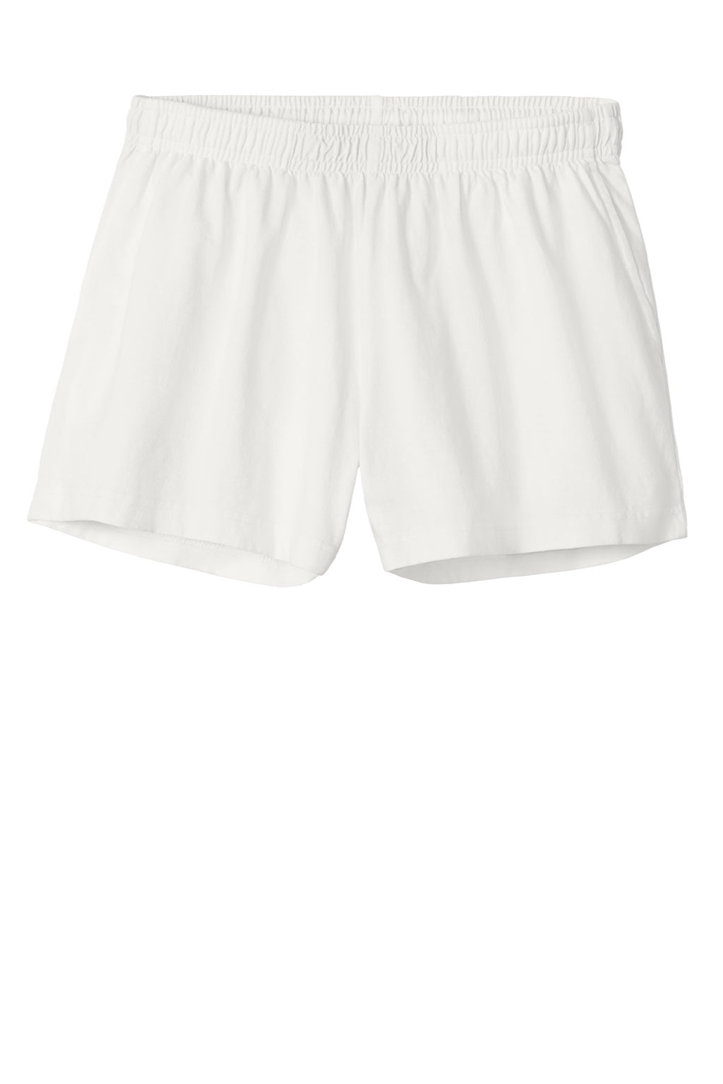 Bella + Canvas BC6824GD Womens Garment Dyed Shorts w/ Pockets Vintage White Flat Front