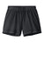 Bella + Canvas BC6824GD Womens Garment Dyed Shorts w/ Pockets Washed Black Flat Front