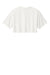 Bella + Canvas BC6882GD Womens Garment Dyed Cropped Short Sleeve Crewneck T-Shirt Vintage White Flat Back