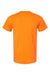 Bella + Canvas BC3001CVC/3001CVC Mens Heather CVC Short Sleeve Crewneck T-Shirt Neon Orange Flat Back