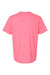 Bella + Canvas BC3001CVC/3001CVC Mens Heather CVC Short Sleeve Crewneck T-Shirt Neon Pink Flat Back