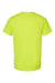 Bella + Canvas BC3001CVC/3001CVC Mens Heather CVC Short Sleeve Crewneck T-Shirt Neon Yellow Flat Back