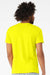 Bella + Canvas BC3001CVC/3001CVC Mens Heather CVC Short Sleeve Crewneck T-Shirt Neon Yellow Model Back