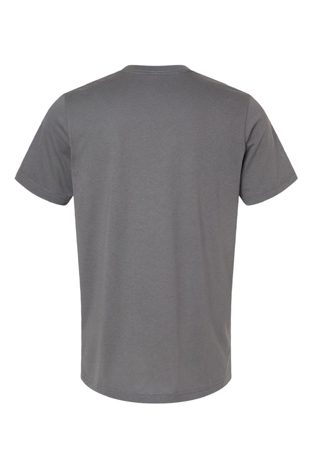 Bella + Canvas BC3001CVC/3001CVC Mens Heather CVC Short Sleeve Crewneck T-Shirt Solid Alphalt Grey Flat Back