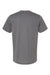 Bella + Canvas BC3001CVC/3001CVC Mens Heather CVC Short Sleeve Crewneck T-Shirt Solid Alphalt Grey Flat Back