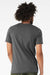 Bella + Canvas BC3001CVC/3001CVC Mens Heather CVC Short Sleeve Crewneck T-Shirt Solid Alphalt Grey Model Back