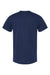 Bella + Canvas BC3001CVC/3001CVC Mens Heather CVC Short Sleeve Crewneck T-Shirt Solid Navy Blue Flat Back