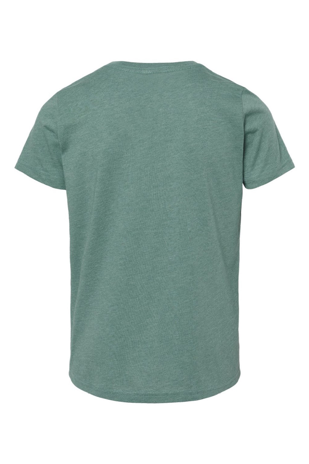 Bella + Canvas BC3001YCVC/3001YCVC Youth Jersey Short Sleeve Crewneck T-Shirt Heather Dusty Blue Flat Back