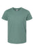 Bella + Canvas BC3001YCVC/3001YCVC Youth Jersey Short Sleeve Crewneck T-Shirt Heather Dusty Blue Flat Front