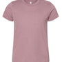 Bella + Canvas Youth Jersey Short Sleeve Crewneck T-Shirt - Heather Orchid