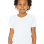 Bella + Canvas Youth Jersey Short Sleeve Crewneck T-Shirt - Solid White