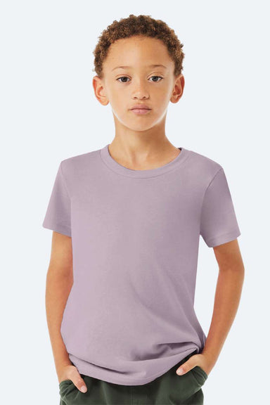 Bella + Canvas BC3001Y/3001Y Youth Jersey Short Sleeve Crewneck T-Shirt Light Violet Purple Model Front