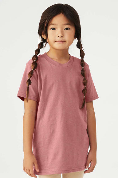 Bella + Canvas BC3001Y/3001Y Youth Jersey Short Sleeve Crewneck T-Shirt Mauve Model Front