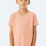 Bella + Canvas Youth Jersey Short Sleeve Crewneck T-Shirt - Peach