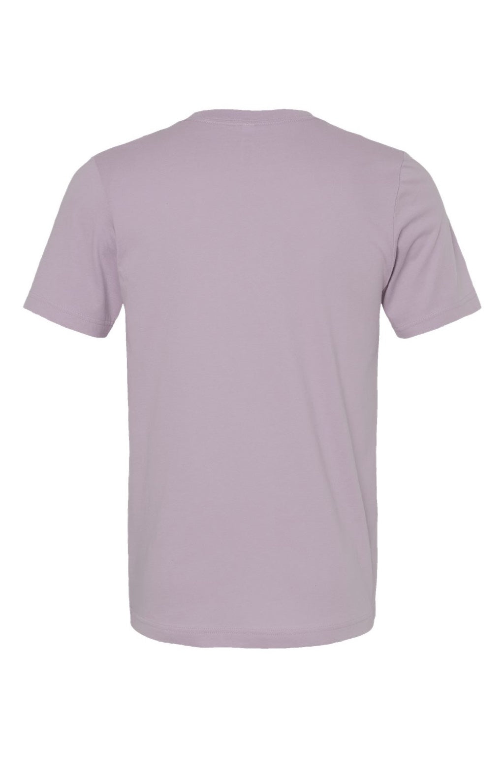 Bella + Canvas BC3001/3001 Mens Jersey Short Sleeve Crewneck T-Shirt Light Violet Purple Flat Back