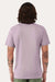 Bella + Canvas BC3001/3001 Mens Jersey Short Sleeve Crewneck T-Shirt Light Violet Purple Model Back