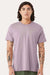 Bella + Canvas BC3001/3001 Mens Jersey Short Sleeve Crewneck T-Shirt Light Violet Purple Model Front