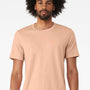 Bella + Canvas Mens Jersey Short Sleeve Crewneck T-Shirt - Peach