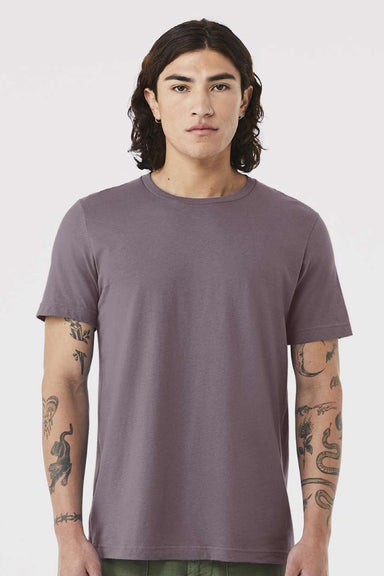 Bella + Canvas BC3001/3001 Mens Jersey Short Sleeve Crewneck T-Shirt Storm Purple Model Front