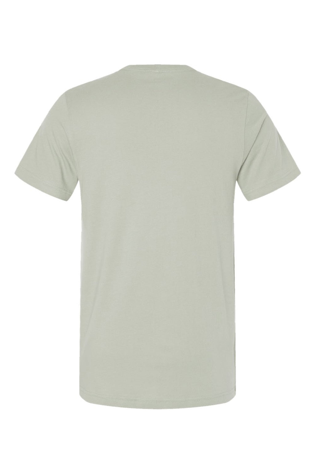 Bella + Canvas BC3001/3001 Mens Jersey Short Sleeve Crewneck T-Shirt Thyme Green Flat Back