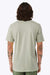 Bella + Canvas BC3001/3001 Mens Jersey Short Sleeve Crewneck T-Shirt Thyme Green Model Back