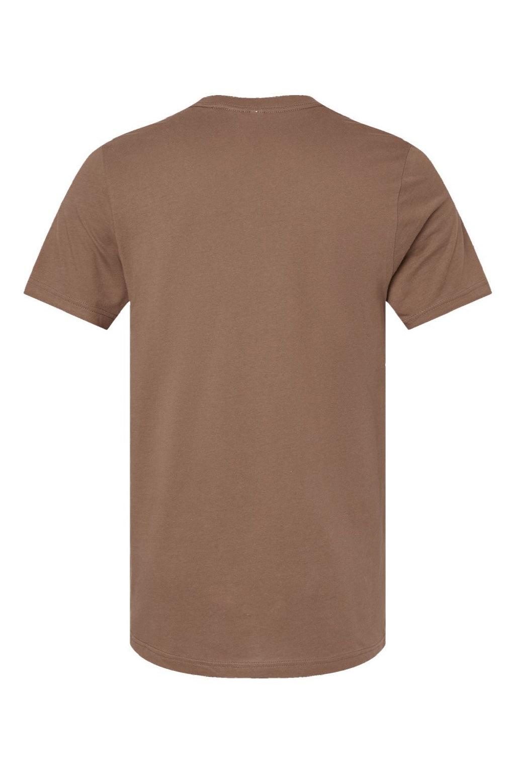Bella + Canvas BC3001/3001 Mens Jersey Short Sleeve Crewneck T-Shirt Vintage Brown Flat Back