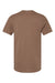 Bella + Canvas BC3001/3001 Mens Jersey Short Sleeve Crewneck T-Shirt Vintage Brown Flat Back
