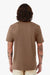 Bella + Canvas BC3001/3001 Mens Jersey Short Sleeve Crewneck T-Shirt Vintage Brown Model Back