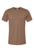 Bella + Canvas BC3001/3001 Mens Jersey Short Sleeve Crewneck T-Shirt Vintage Brown Flat Front