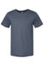 Bella + Canvas BC3001/3001 Mens Jersey Short Sleeve Crewneck T-Shirt Vintage Navy Blue Flat Front