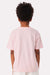 Bella + Canvas BC3010Y Youth Short Sleeve Crewneck T-Shirt Soft Pink Model Back