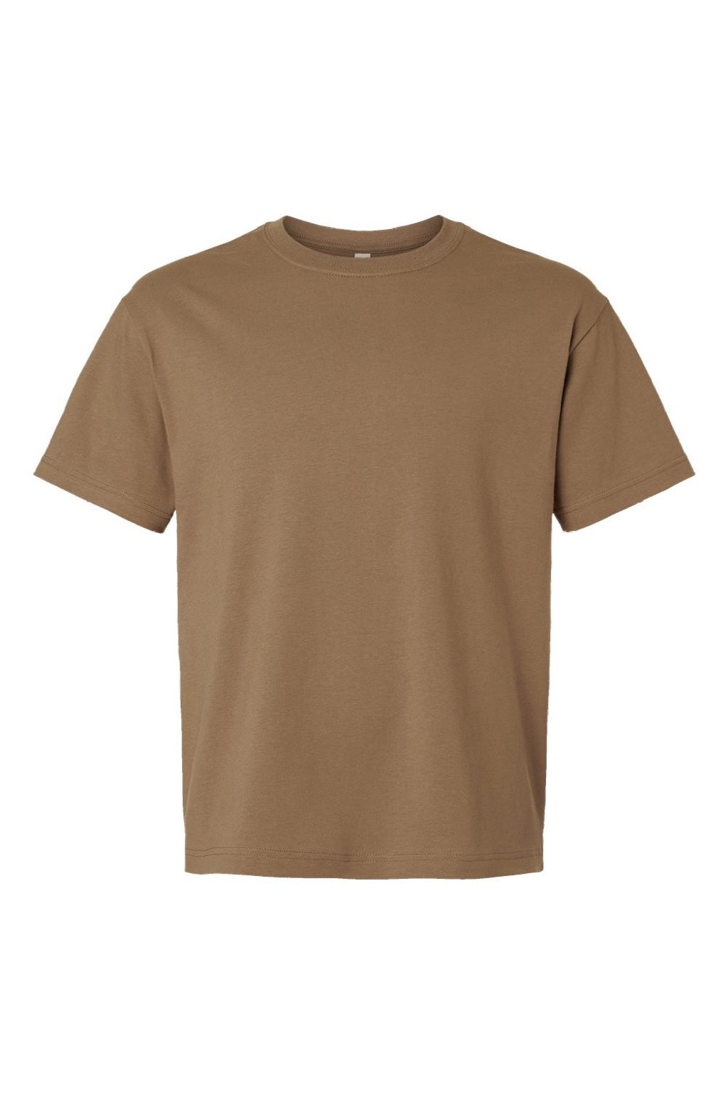 Bella + Canvas BC3010 Mens Short Sleeve Crewneck T-Shirt Vintage Brown Flat Front