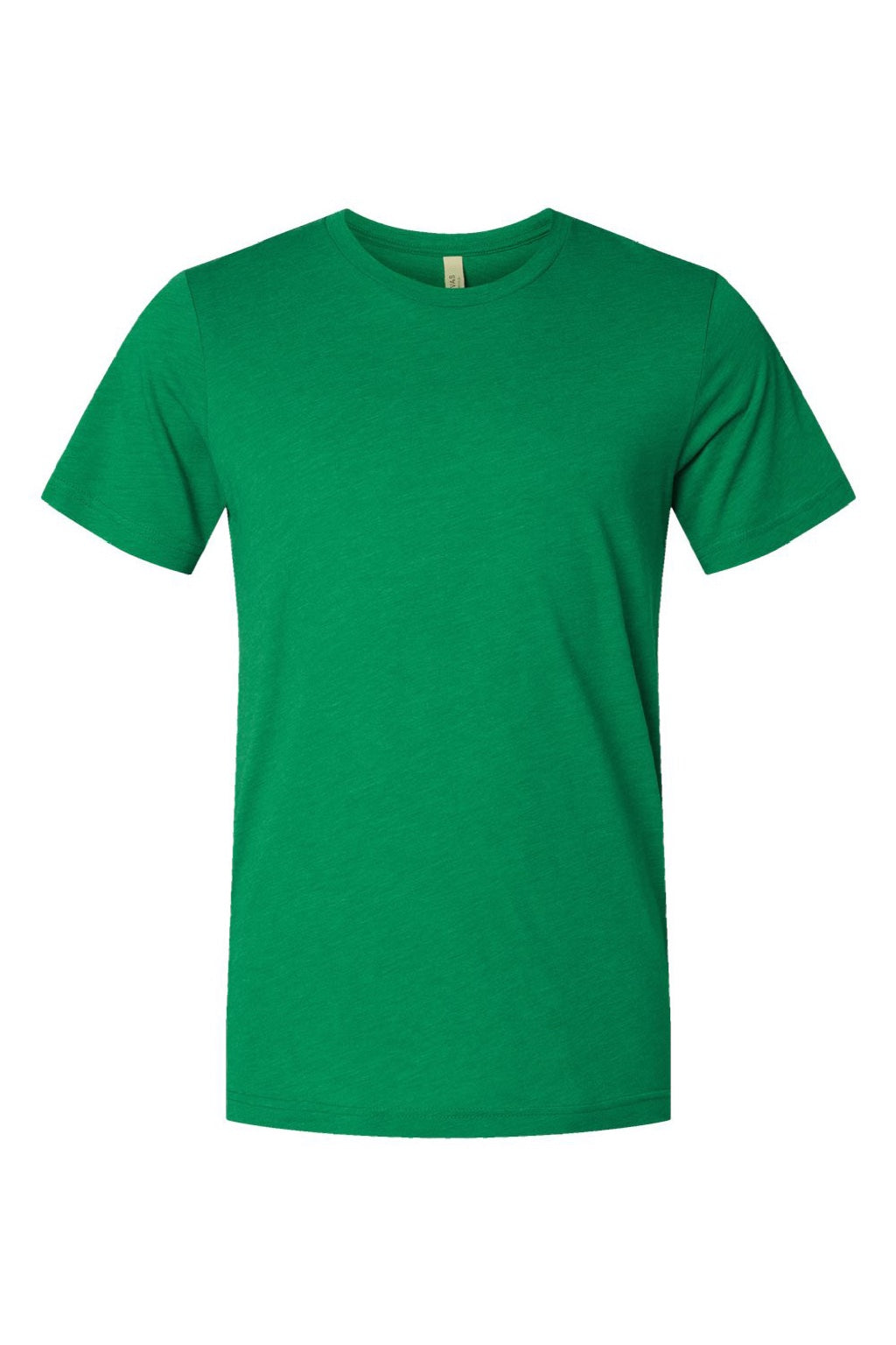 Bella + Canvas BC3413/3413C/3413 Mens Short Sleeve Crewneck T-Shirt Solid Kelly Green Flat Front