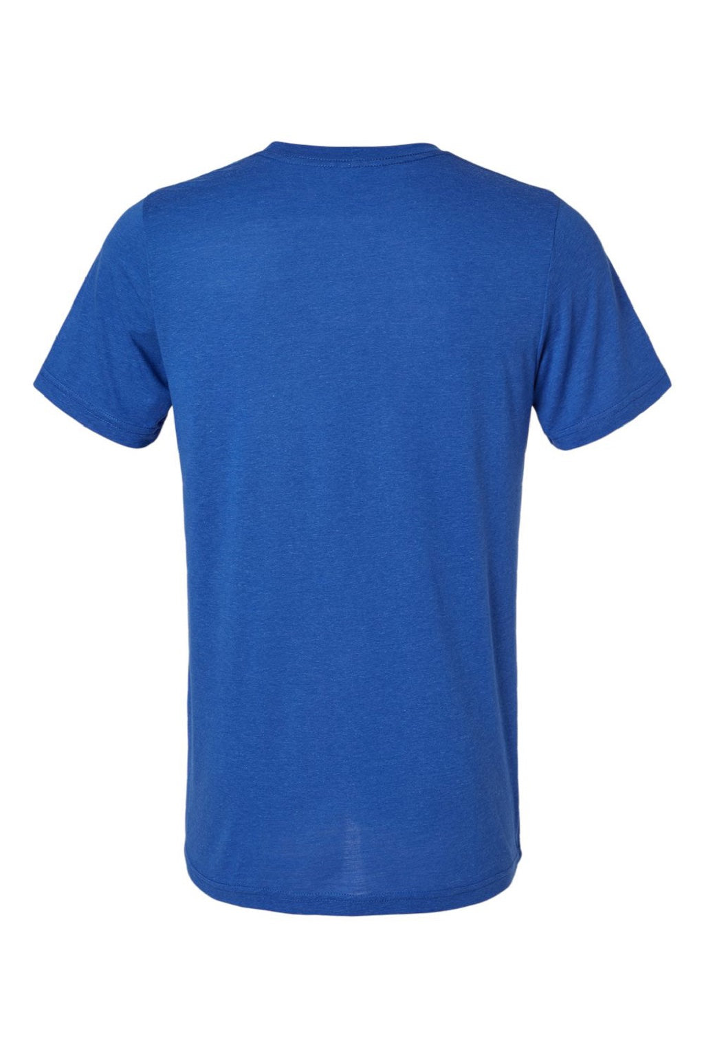 Bella + Canvas BC3413/3413C/3413 Mens Short Sleeve Crewneck T-Shirt Solid True Royal Blue Flat Back