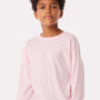 Bella + Canvas Youth Long Sleeve Crewneck T-Shirt - Soft Pink - COMING SOON