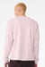 Bella + Canvas BC3511 Mens Long Sleeve Crewneck T-Shirt Soft Pink Model Back