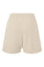 Bella + Canvas BC3787 Womens Cutoff Sweatshorts w/ Pockets Heather Dust Flat Back