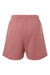 Bella + Canvas BC3787 Womens Cutoff Sweatshorts w/ Pockets Mauve Flat Back