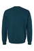 Bella + Canvas BC3945/3945 Mens Fleece Crewneck Sweatshirt Atlantic Green Flat Back