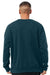 Bella + Canvas BC3945/3945 Mens Fleece Crewneck Sweatshirt Atlantic Green Model Back