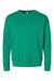 Bella + Canvas BC3945/3945 Mens Fleece Crewneck Sweatshirt Kelly Green Flat Front