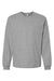 Bella + Canvas BC4651 Mens Long Sleeve Crewneck T-Shirt Heather Grey Flat Front