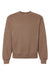 Bella + Canvas BC4711 Mens Crewneck Sweatshirt Vintage Brown Flat Front
